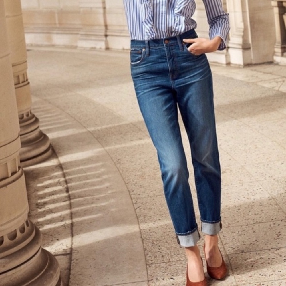 Madewell High Rise Slim Boyjean